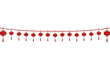 古典灯笼流苏华彩盛宴