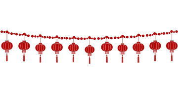 流苏灯笼的华丽节日风采