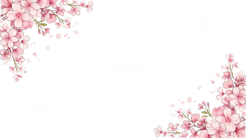 高清大图下载【趣麦麦图】春日繁花角落静谧画卷