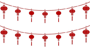 喜庆节日灯笼流苏魅影