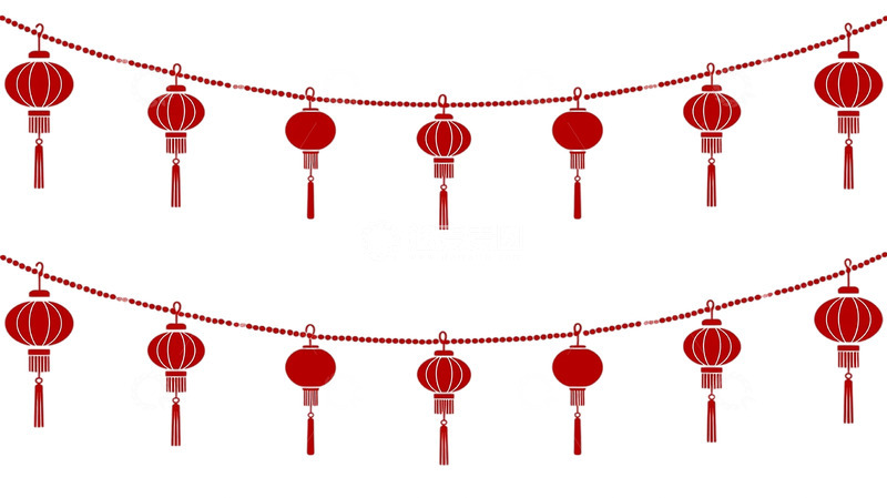 高清大图下载【趣麦麦图】喜庆节日灯笼流苏魅影