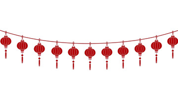 灯笼流苏绚丽华彩的梦幻飘逸