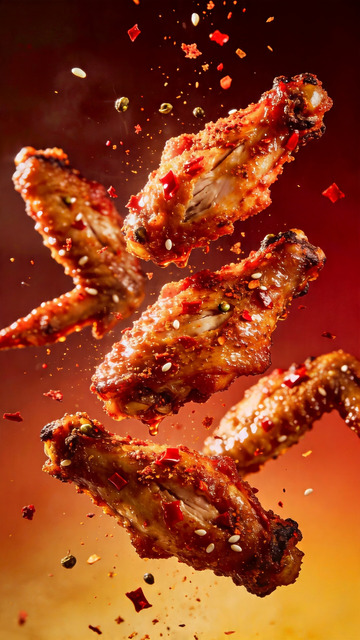 商业级视频广告大片辣烤鸡翅4