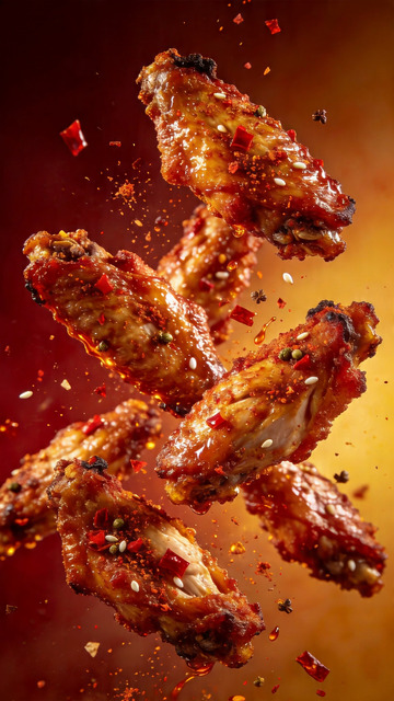 商业级视频广告大片辣烤鸡翅3