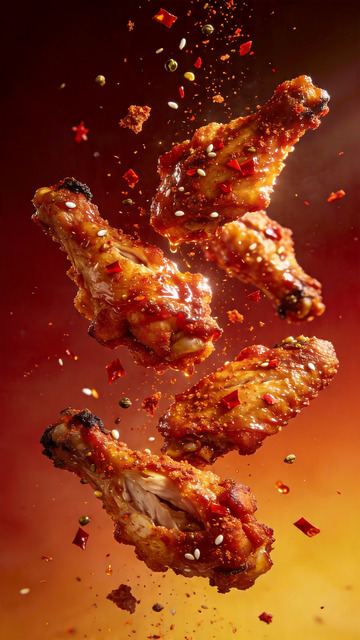 商业级视频广告大片辣烤鸡翅1