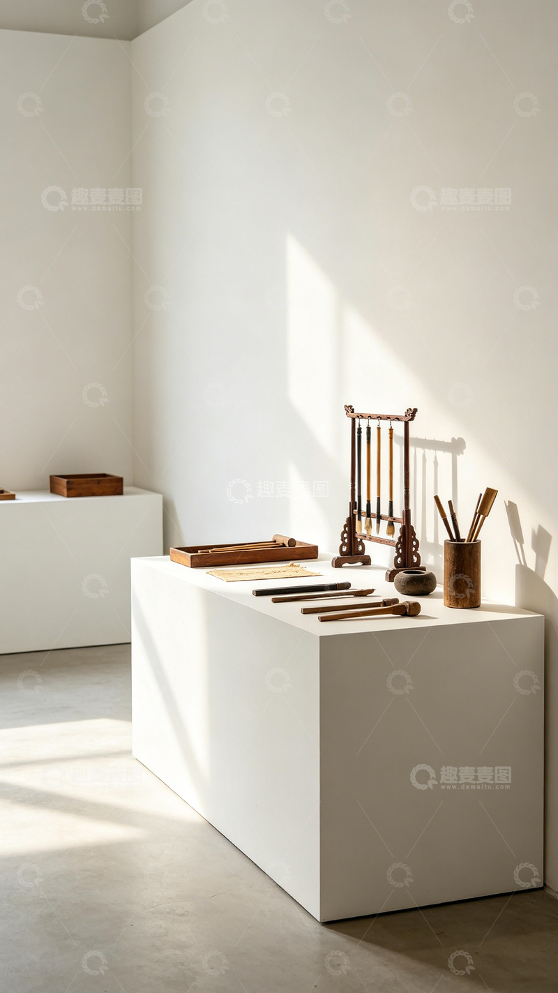 高清大图下载【趣麦麦图】简约雅致文房展示