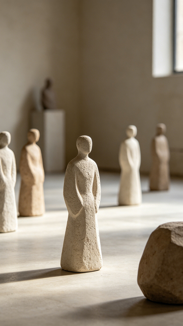 石雕艺术静物展示