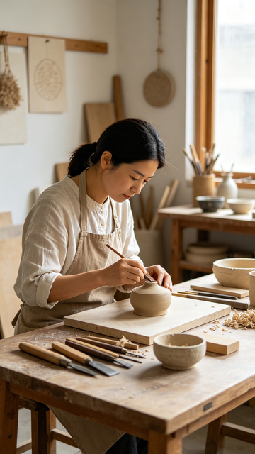 陶艺工坊专注创作女性艺人