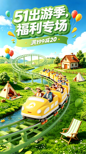 游乐园促销海报设计素材