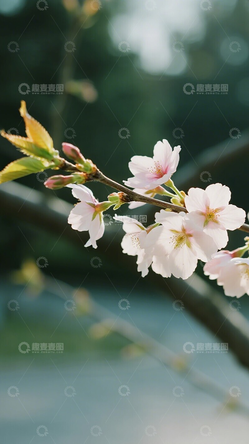 高清大图下载【趣麦麦图】春日樱花绽放自然美景