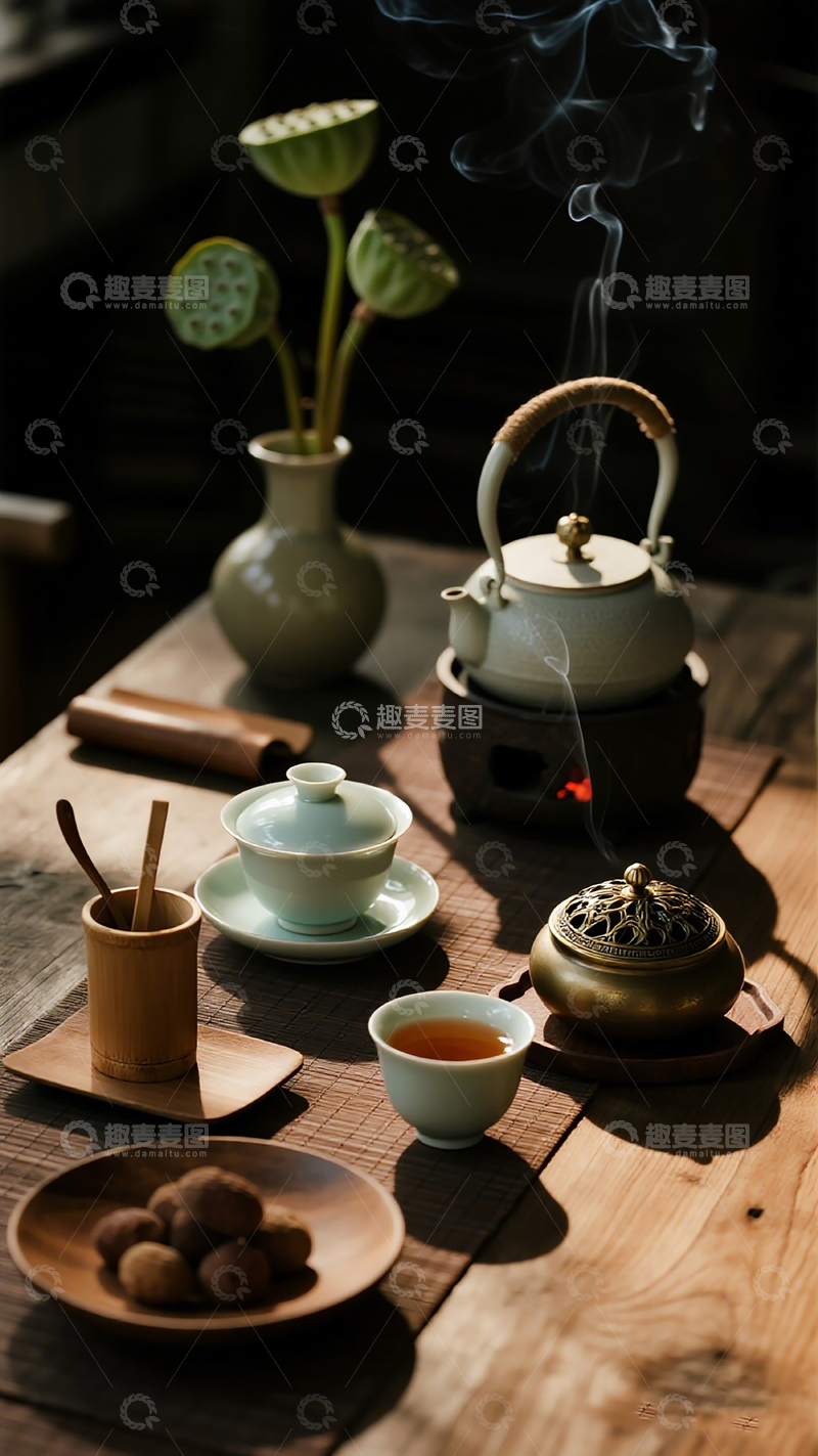 高清大图下载【趣麦麦图】古风茶具静物摄影