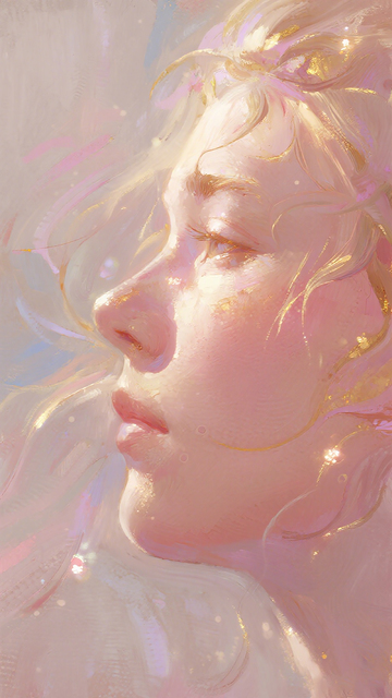梦幻少女插画艺术肖像
