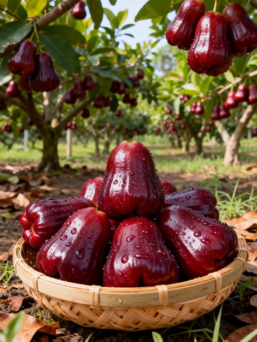 果园莲雾丰收景象