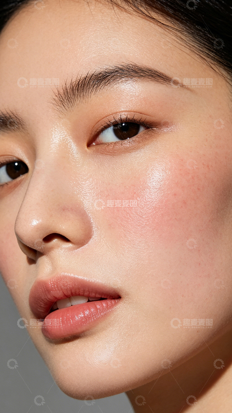 高清大图下载【趣麦麦图】清新妆容特写人像摄影