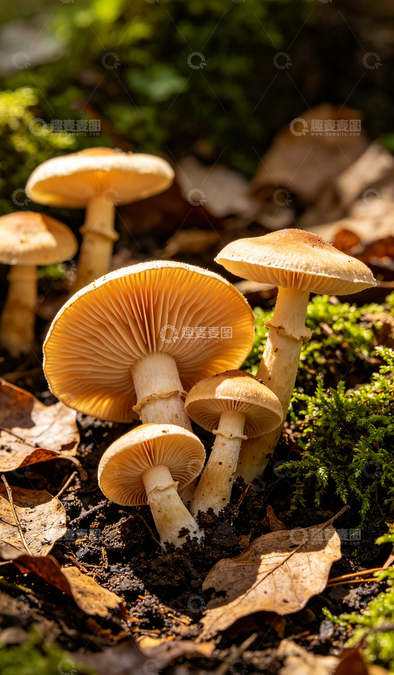 高清大图下载【趣麦麦图】野生蘑菇特写摄影