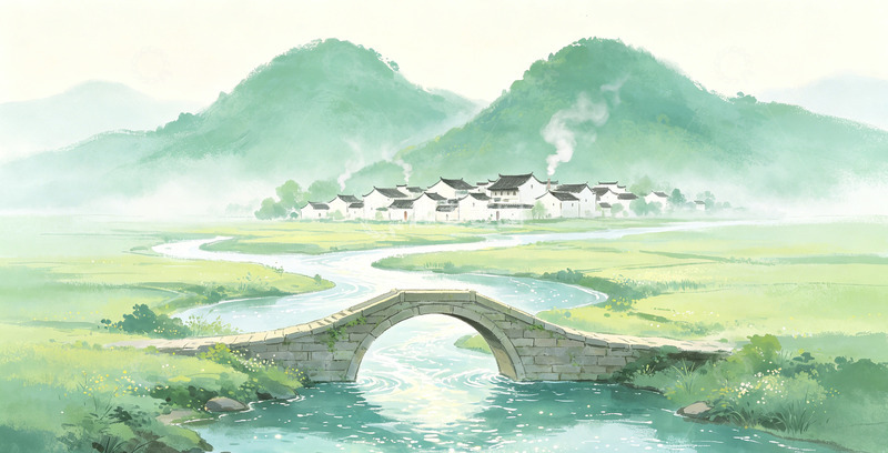 高清大图下载【趣麦麦图】水墨江南古镇风光