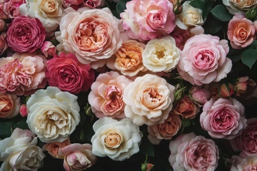 盛开的一簇簇鲜花花卉