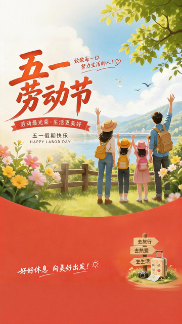 五一劳动节的海报