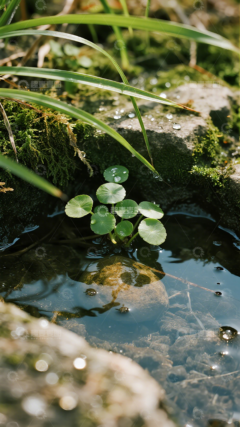 高清大图下载【趣麦麦图】自然野生水生植物景观