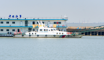 上海长滩滨江海港海警船巡逻快艇