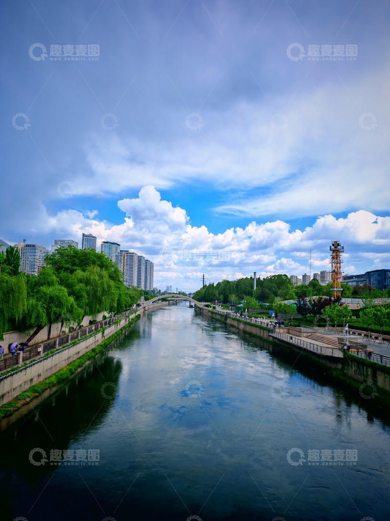 高清大图下载【趣麦麦图】城市河畔风光摄影