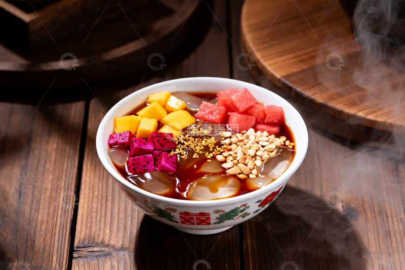 高清大图下载【趣麦麦图】多料水果冰粉解暑美食3