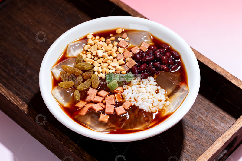高清大图下载【趣麦麦图】夏季特色凉粉清凉饮品