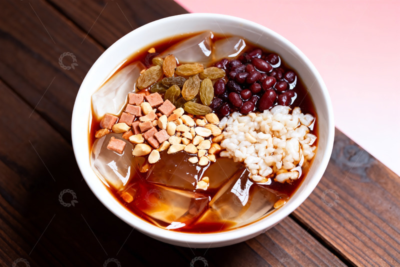 高清大图下载【趣麦麦图】多料水果冰粉解暑美食8