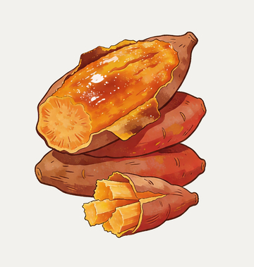 插画烤红薯3