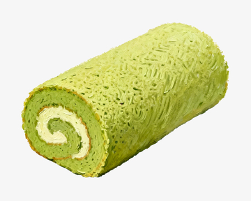 油画棒风格抹茶蛋糕卷4