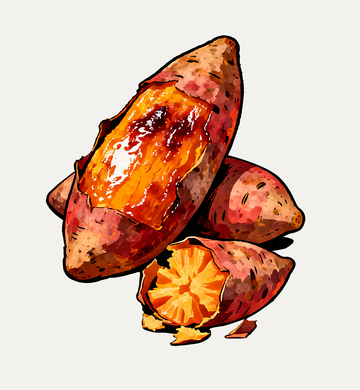 插画烤红薯4