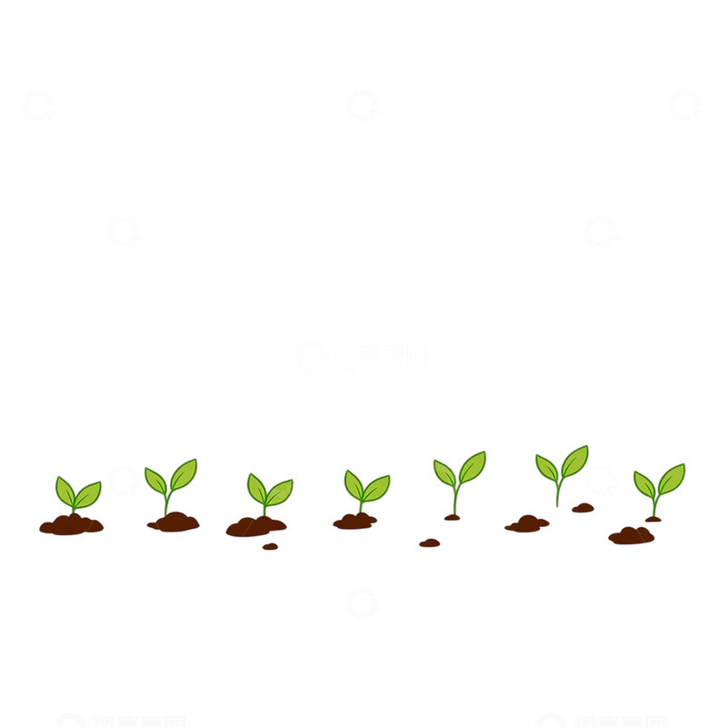 高清大图下载【趣麦麦图】春意盎然草芽萌发奇观