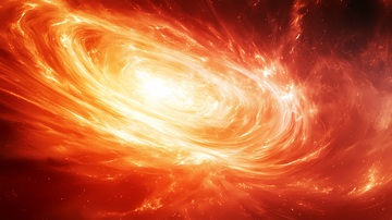 炽热漩涡星系艺术图片