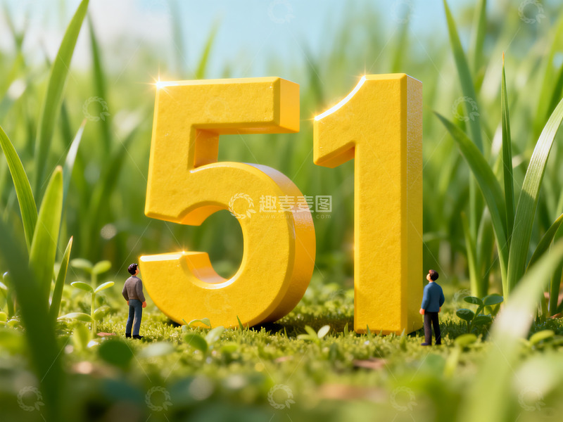 高清大图下载【趣麦麦图】绿草地春日氛围51插图1