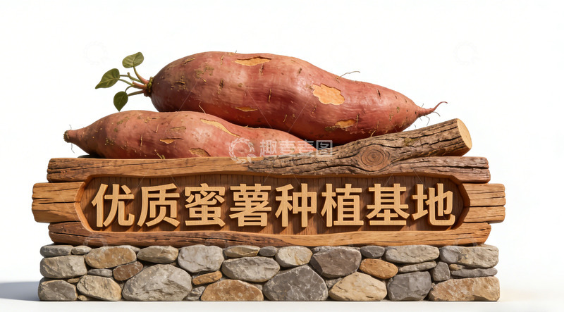 高清大图下载【趣麦麦图】红薯种植基地展示标识牌景观小品
