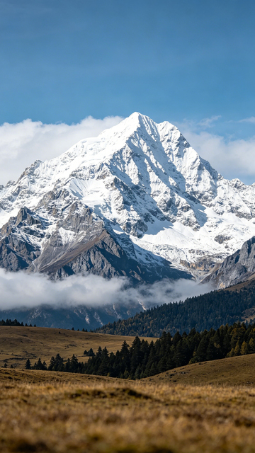 雪山风光壮丽景象自然风光摄影图片