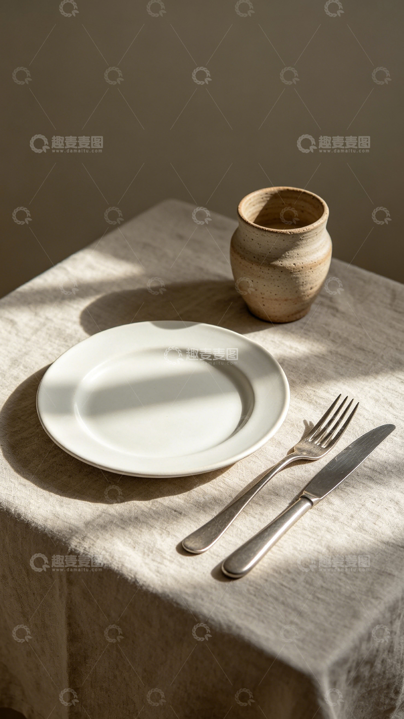 高清大图下载【趣麦麦图】餐具摆设静物摄影