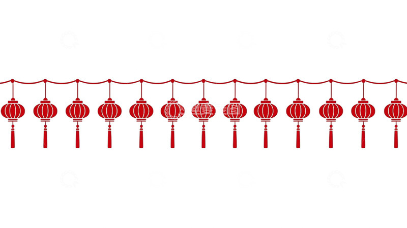 高清大图下载【趣麦麦图】-宫廷风格灯笼流苏壁饰