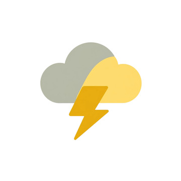 暴风雷云中的闪电奇迹