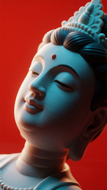 佛像艺术雕塑特写摄影
