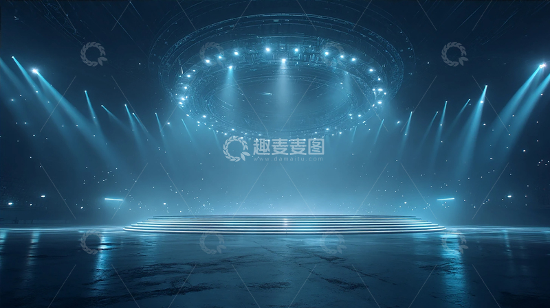 高清大图下载【趣麦麦图】灯火辉煌的未来舞台