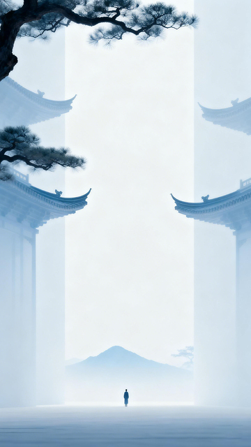 古韵东方意境水墨画