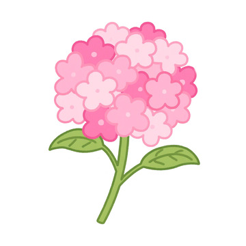 夏季花朵绣球花免抠元素