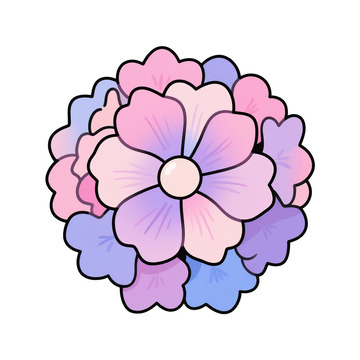 夏天花朵绣球花免抠元素