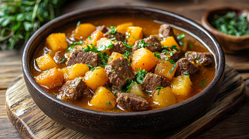 炖牛肉土豆美食摄影