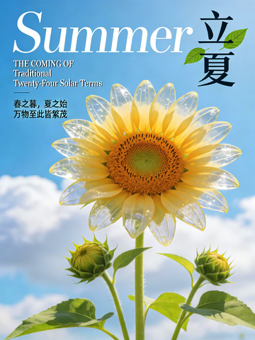 立夏向日葵海报设计