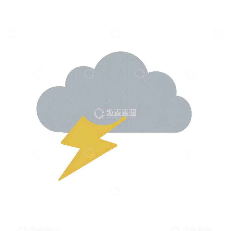 高清大图下载【趣麦麦图】雷暴云影中的闪电奇观