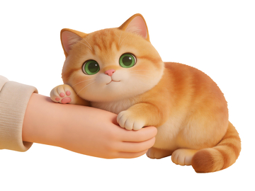3d可爱胖橘猫3