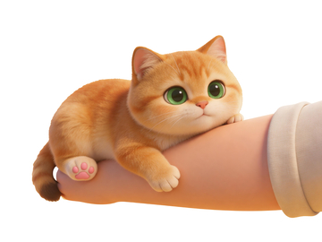 3d可爱胖橘猫4
