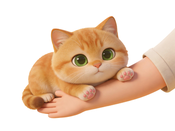 3d可爱胖橘猫1
